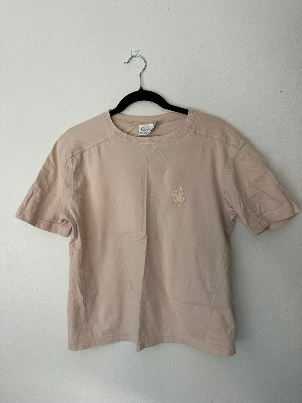 Vintage-Inspired Cream Short Sleeve Men's T-Shirt